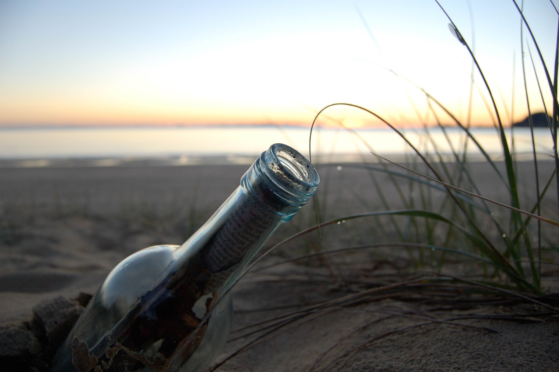Photo of a Bottle on the Beach